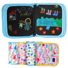 Load image into Gallery viewer, Childrens painting this magical movable tiny blackboard inventive graffiti painting water chalk erasable painting kindergarten gifts