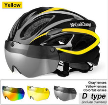 Load image into Gallery viewer, CoolChange Bicycle Helmet EPS Insect Net Road MTB Bike wind resistant
 Lenses Integrally-molded Cycling Casco Ciclismo