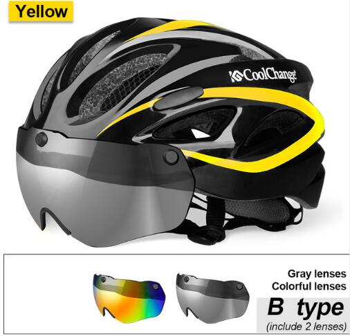 bike helmet eps CoolChange Bicycle Helmet EPS Insect Net Road MTB Bike wind resistant, Lenses Integrally-molded Cycling Casco Ciclismo