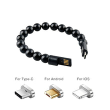 Load image into Gallery viewer, Wearable USB recharging Bracelet Beads recharging Cable flexible USB Phone charging