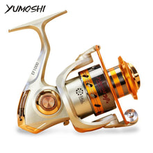 Load image into Gallery viewer, Yumoshi EF1000-7000 12BB 5.2:1 heavy metal
 rotatable Fishing Reels Fly Wheel For Fresh/ Salt Water