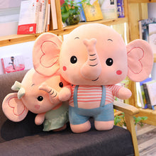 Load image into Gallery viewer, cartoon print design lovely couple elephant figurine lavish toy